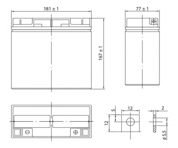 Аккумуляторная батарея Delta HR 12-26